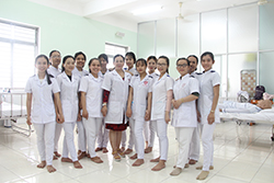 giờ học thực hành của ngành y dược