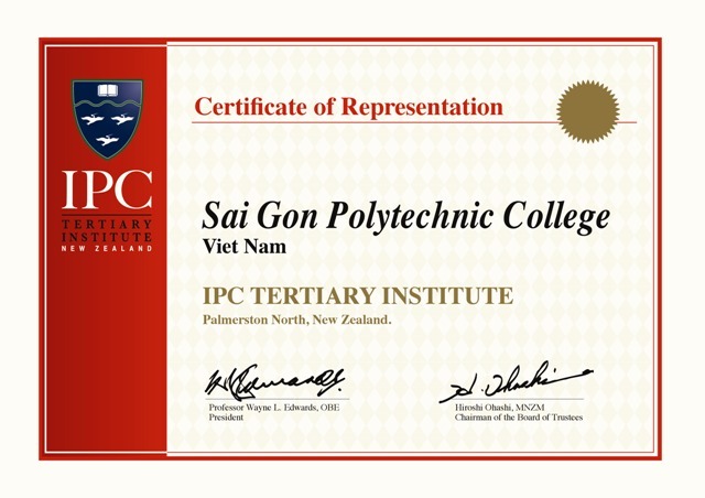 Chứng nhận SPC là đại diện của IPC